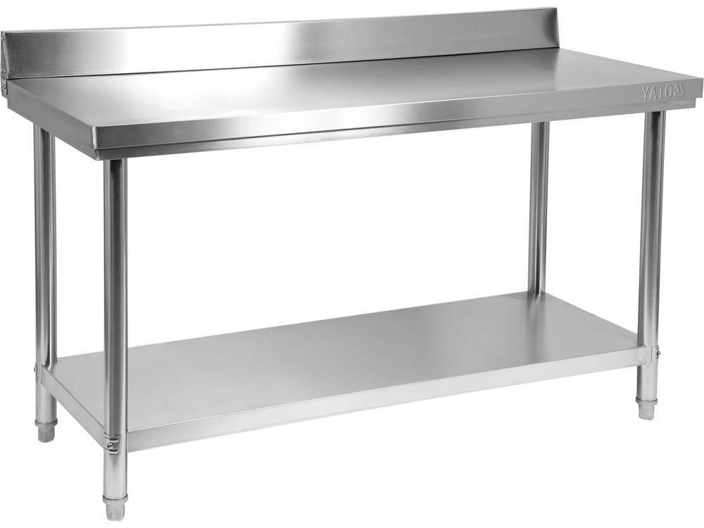 SKŁADANY STÓŁ PRZYŚCIENNY Z PÓŁKĄ 1400X600XH850+100MM YATO