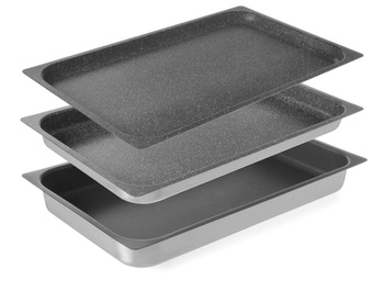 Pojemnik aluminiowy GN 1/1 z powłoką nieprzywierającą HENDI GN 1/1 530x325x(H)40mm
