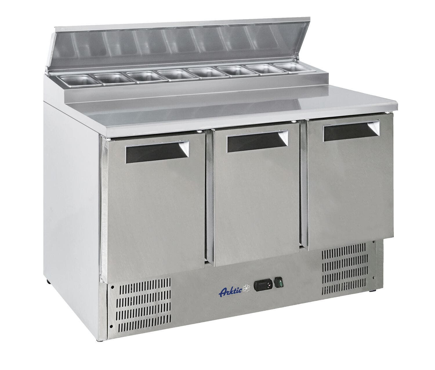 Stół chłodniczy 3-drzwiowy z nadstawą Arktic 1365x695x(H)955mm