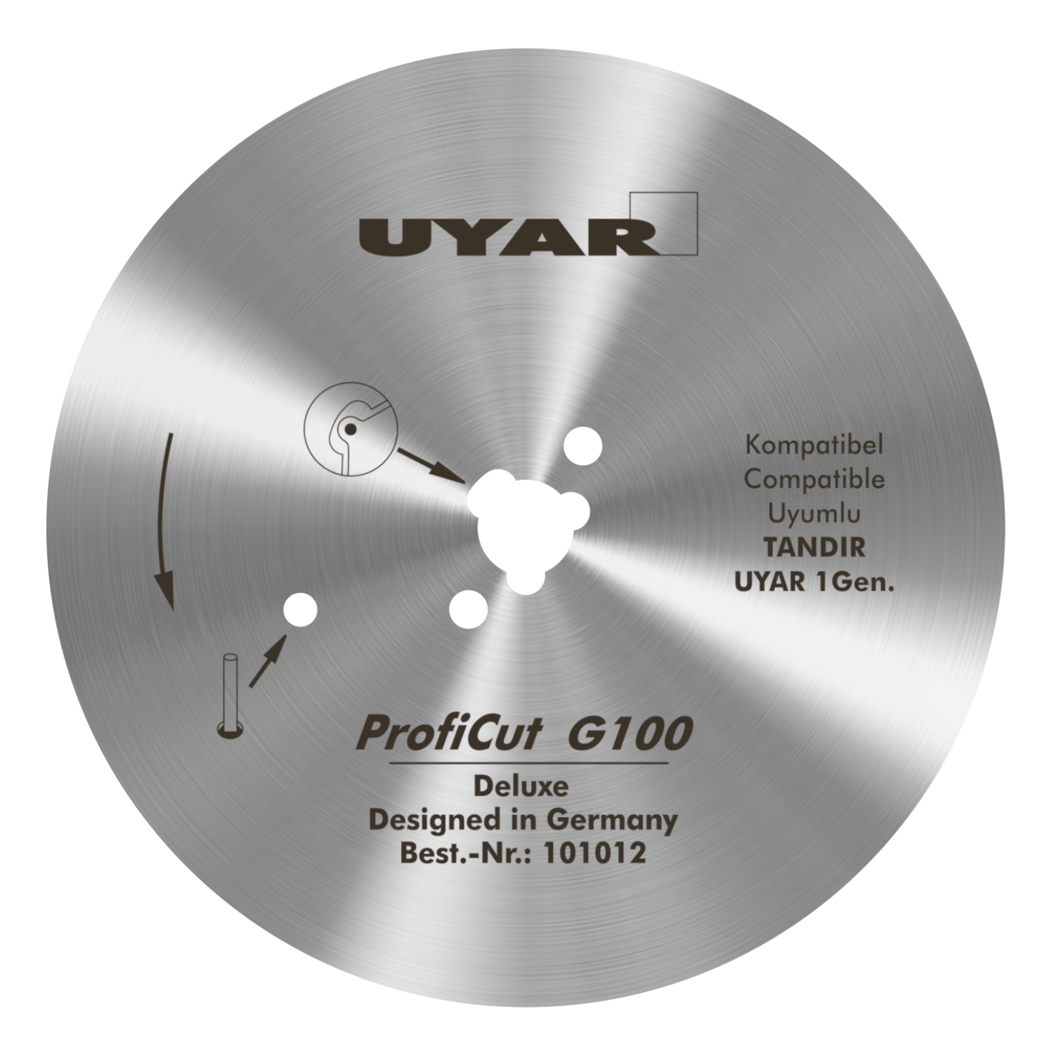 Ostrze gładkie 100mm, oryginalne, UYAR ProfiCut G100 Deluxe (2 gen.)