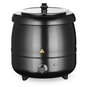 Kociołek do zupy HENDI Kitchen Line 8L czarny, 400W 330x(H)363mm