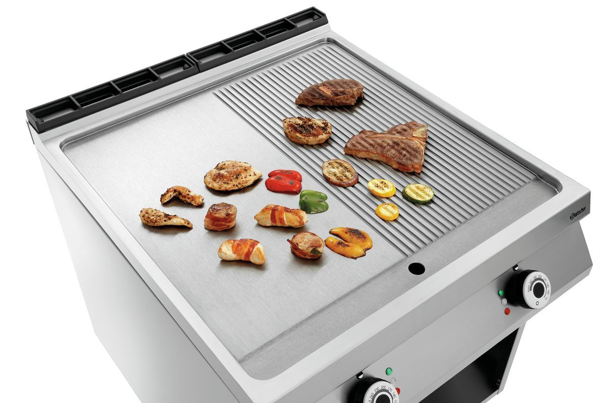 Płyta grillowa elektryczna, 1/2+1/2, PO Bartscher