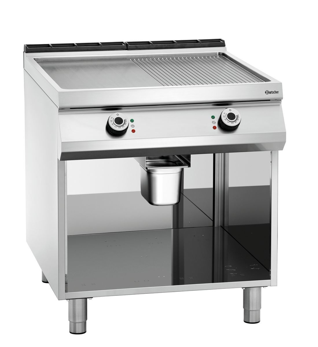 Płyta grillowa elektryczna, 1/2+1/2, PO Bartscher