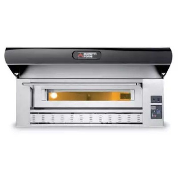 Piec 1-komorowy gazowy P150 z okapem i bazą 1470x850 MORETTI FORNI MFP150GCPC1 - Seria P