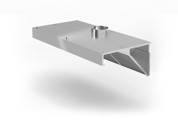 Okap przyścienny skośny HENDI Profi Line z oświetleniem LED 1200x700x(H)450mm