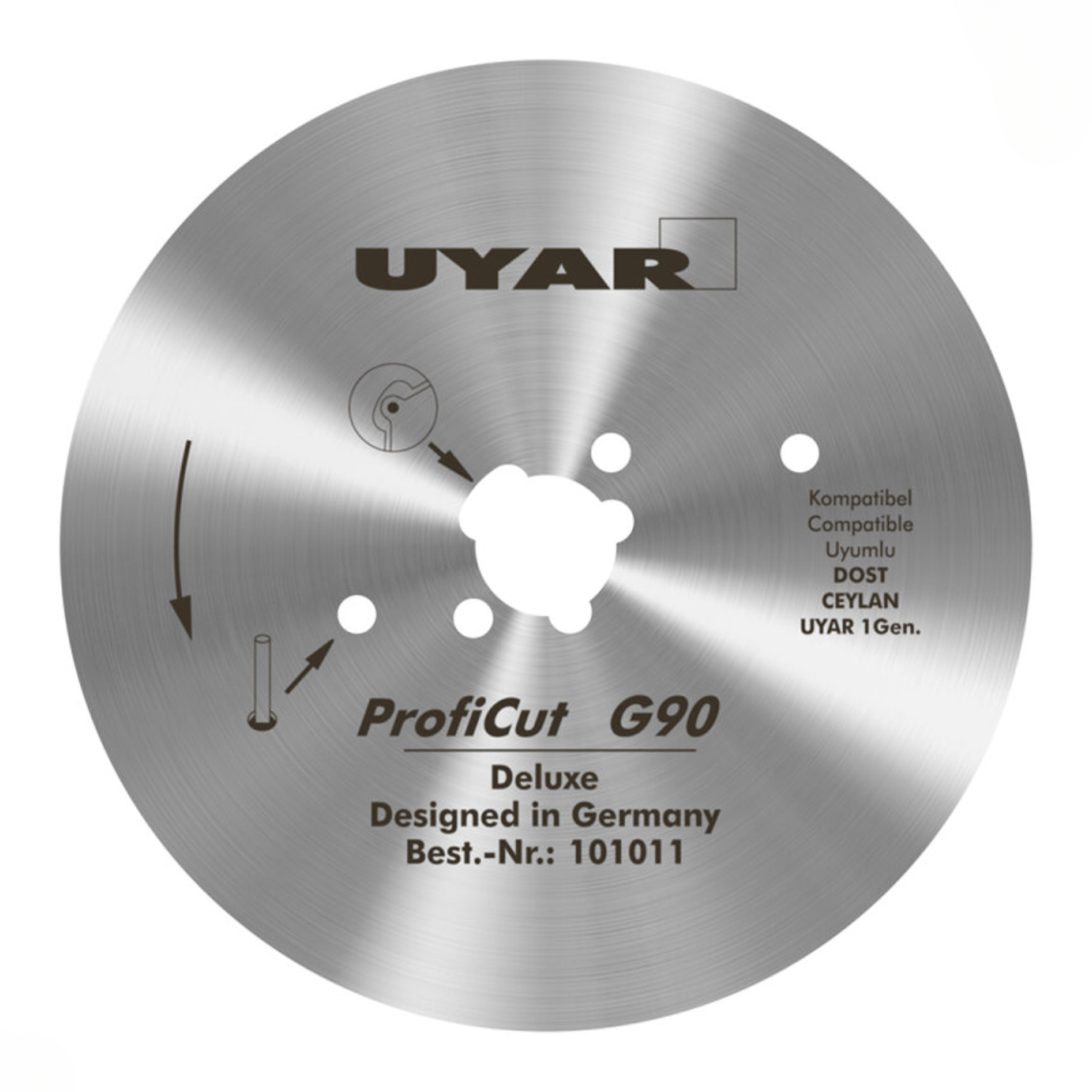 Ostrze gładkie 90mm, oryginalne, UYAR ProfiCut G90 Deluxe (2 gen.)