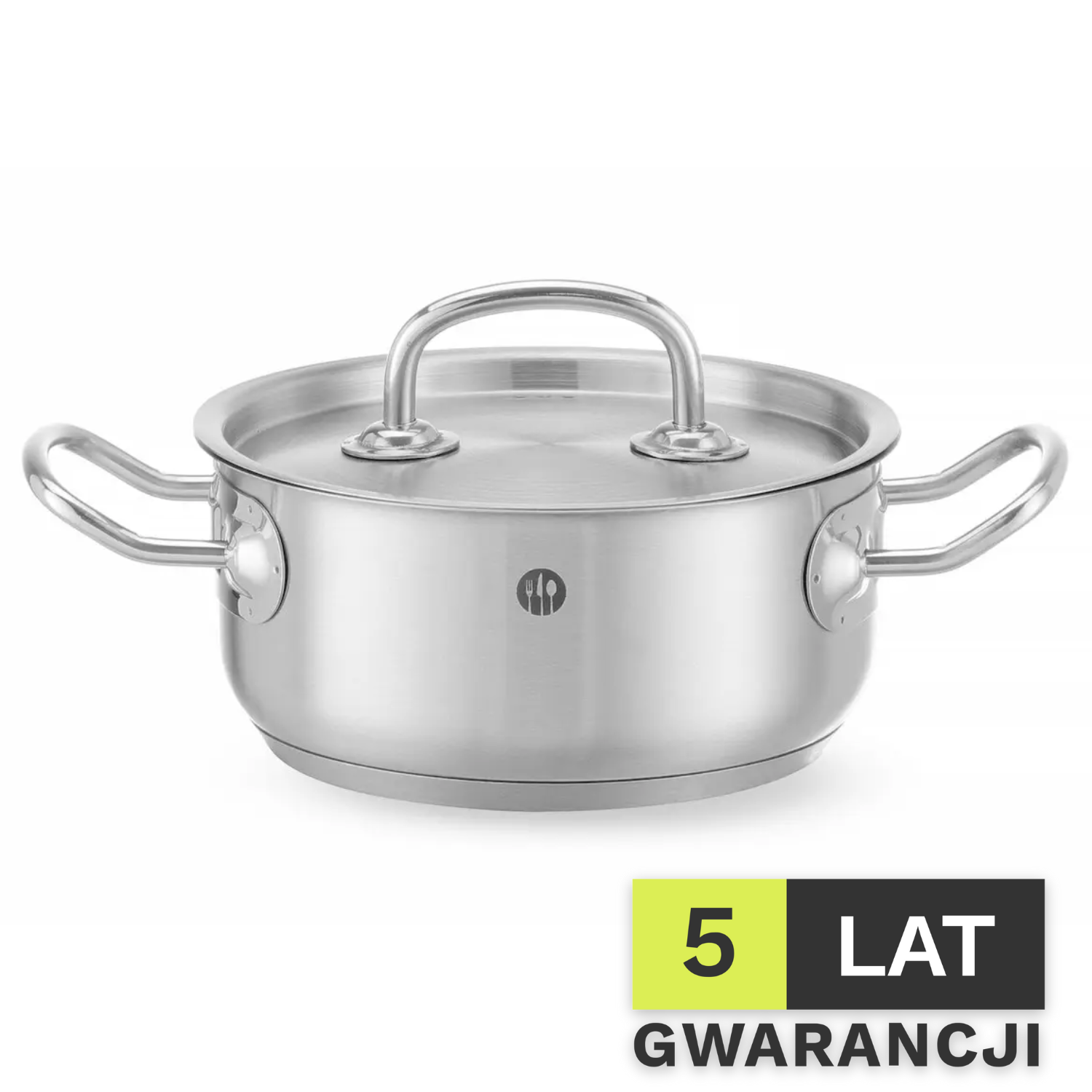 Garnek niski z pokrywą HENDI Kitchen Line 1,5L 160x(H)75mm