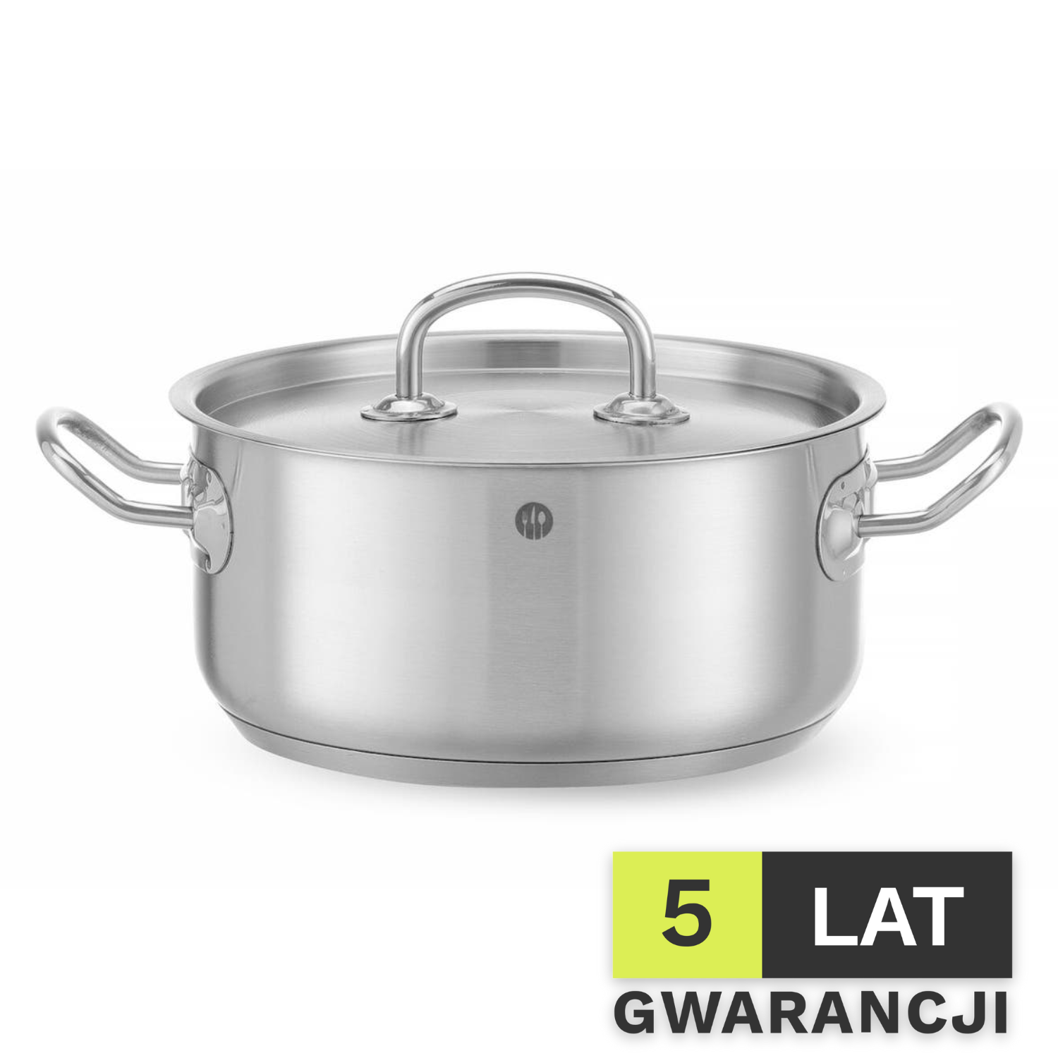 Garnek niski z pokrywą HENDI Kitchen Line 2,9L 200x(H)95mm