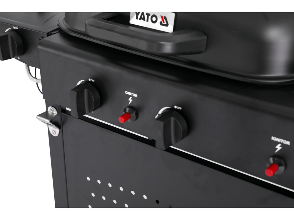 GRILL GAZOWY 2+2, 5KW, 3W1 YATO
