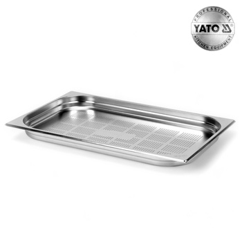 POJEMNIK GASTRONOMICZNY PERFOROWANY ZE STALI NIERDZEWNEJ GN 1/1 40MM 6L YATO