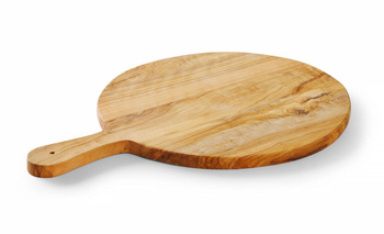 Deska do serwowania z drewna oliwnego HENDI ø320x(H)19mm
