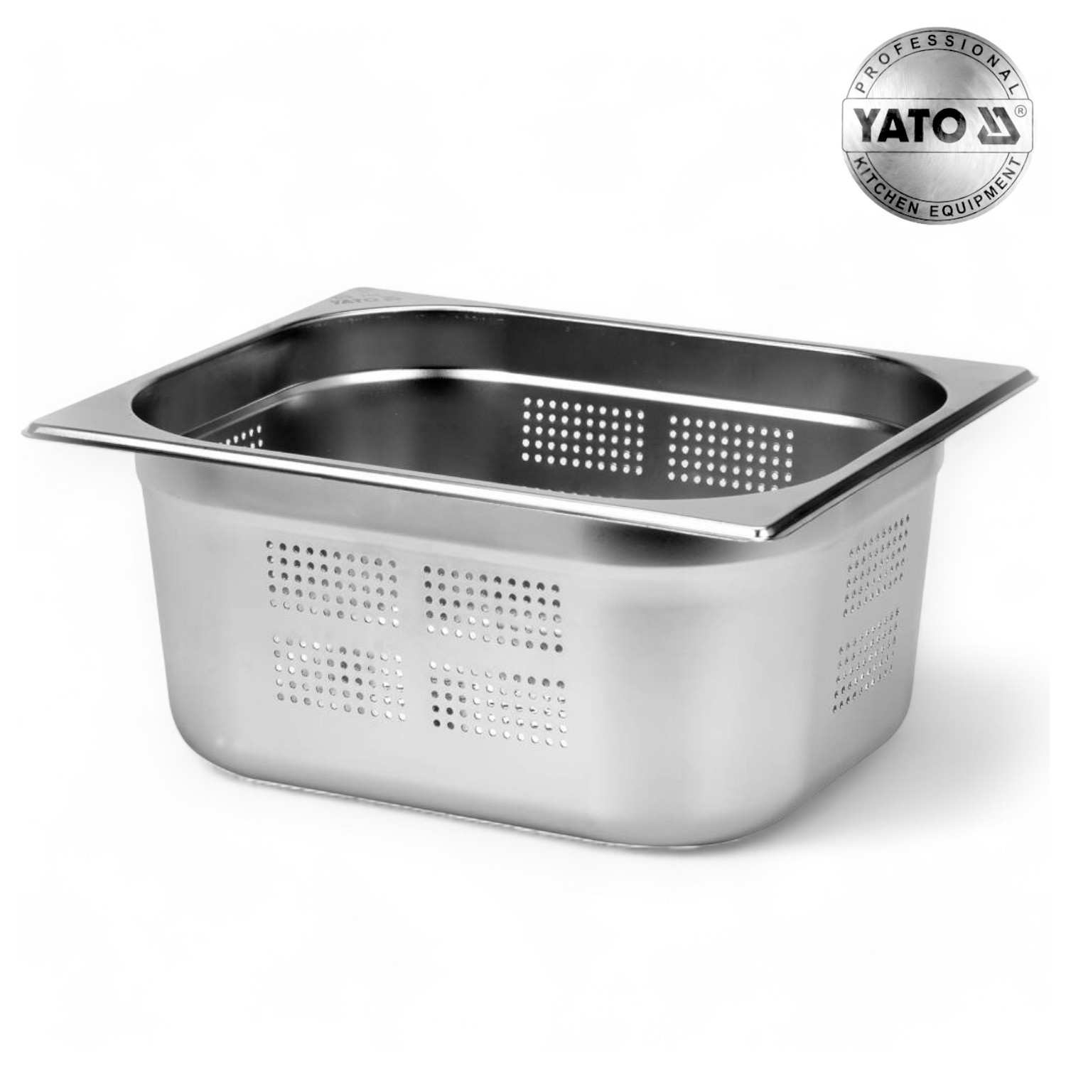 POJEMNIK GASTRONOMICZNY PERFOROWANY ZE STALI NIERDZEWNEJ GN 1/2 150MM 10L YATO