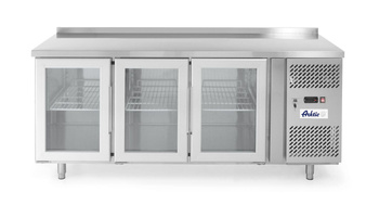 Stół chłodniczy 3-drzwiowy przeszklony z agregatem bocznym Arktic 420L 230V/400W 1795x700x(H)850mm