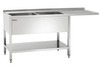 Stół ze zlewem 2-komorowy z ociekaczem lewy 1800x700mm Bartscher