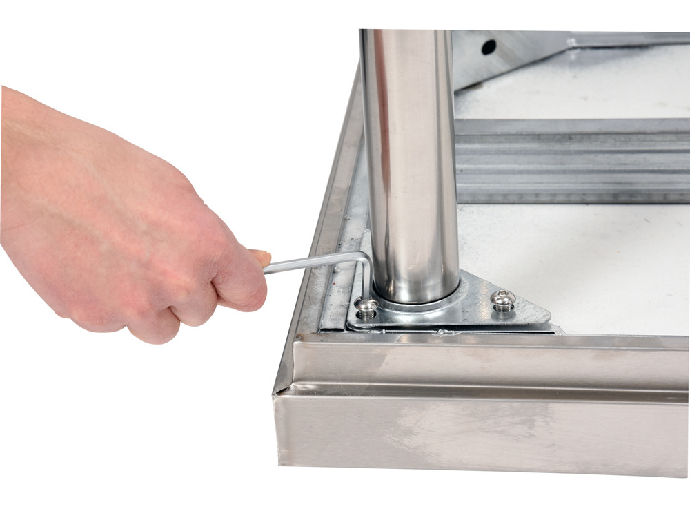 STÓŁ CENTRALNY SKŁADANY Z PÓŁKĄ 1200×700×H850MM YATO