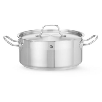 Garnek niski z pokrywką HENDI Profi Line 4,8L 240x(H)105mm