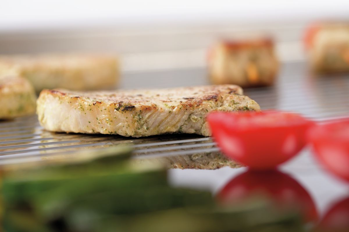 Płyta grillowa elektryczna 700, szer. 800, Gładka 1/2 + Ryflowana 1/2, OP Bartscher