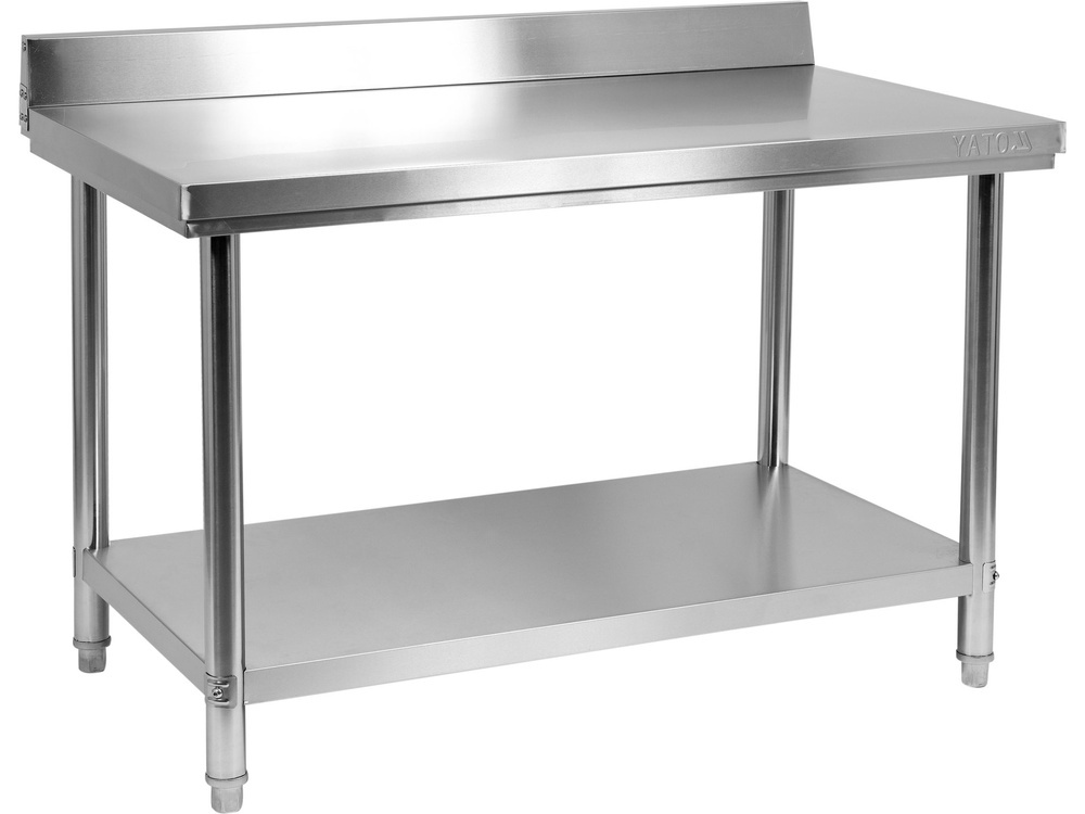 SKŁADANY STÓŁ PRZYŚCIENNY Z PÓŁKĄ 1500X700XH850+100MM YATO