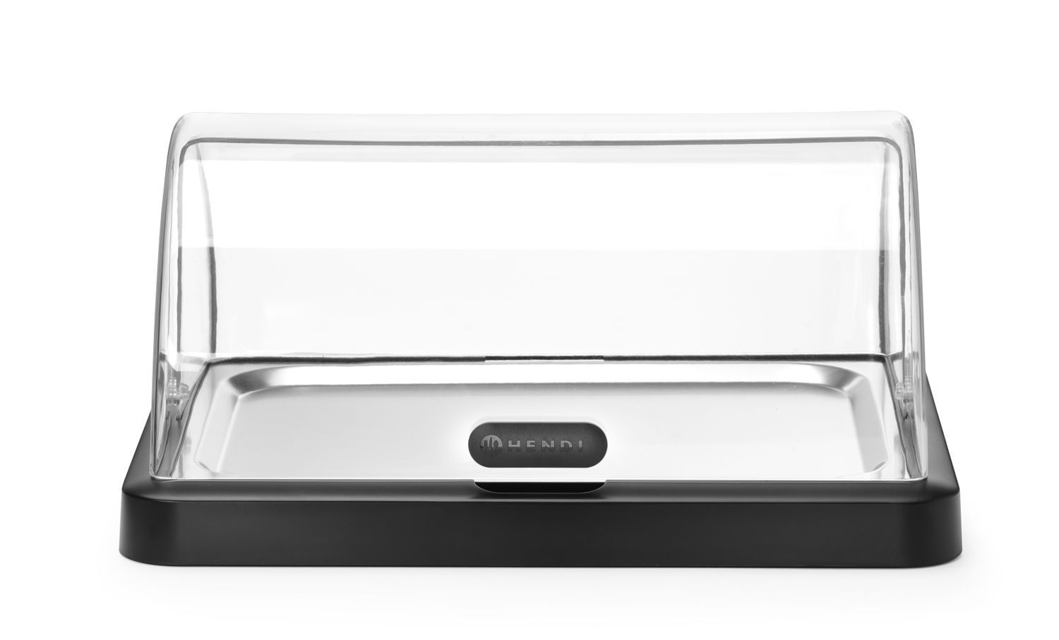 Pojedyncza witrynka chłodząca roll-top Duo, HENDI UNIQ, prostokątna, czarny 460x355x(H)220mm