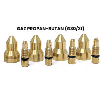 Zestaw dysz na gaz propan-butan do GD4 POTIS