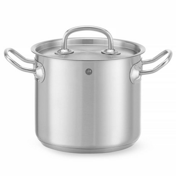 Garnek wysoki z pokrywką HENDI Kitchen Line 2,8L 160x(H)140mm