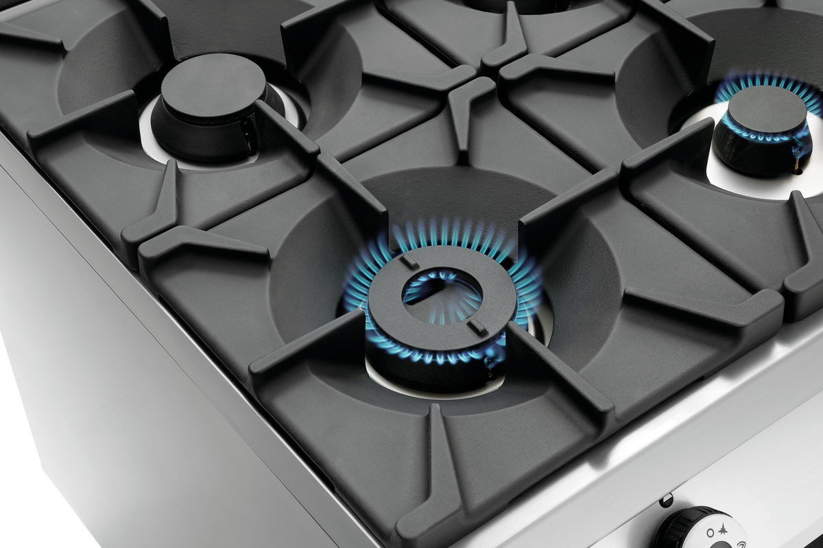 Kuchnia gazowa 6-palnikowa kuchnia z piekarnikiem 2/1GN, NS Bartscher