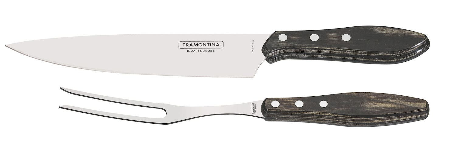 Zestaw Churrasco do mięs 2-elementowy Tramontina brązowy brązowy 2 szt. (L)mm