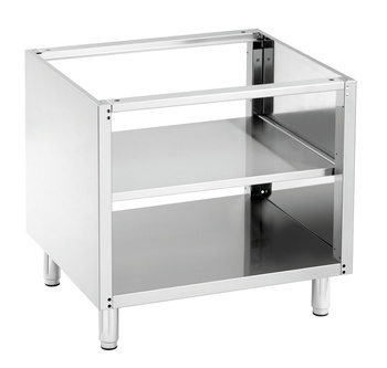 Podstawa z półką 600, szer. 400mm, StCrNi Bartscher