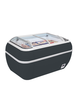 Antracytowa chłodziarka/zamrażarka supermarketowa TWIN HEAD A-CF | TEFCOLD