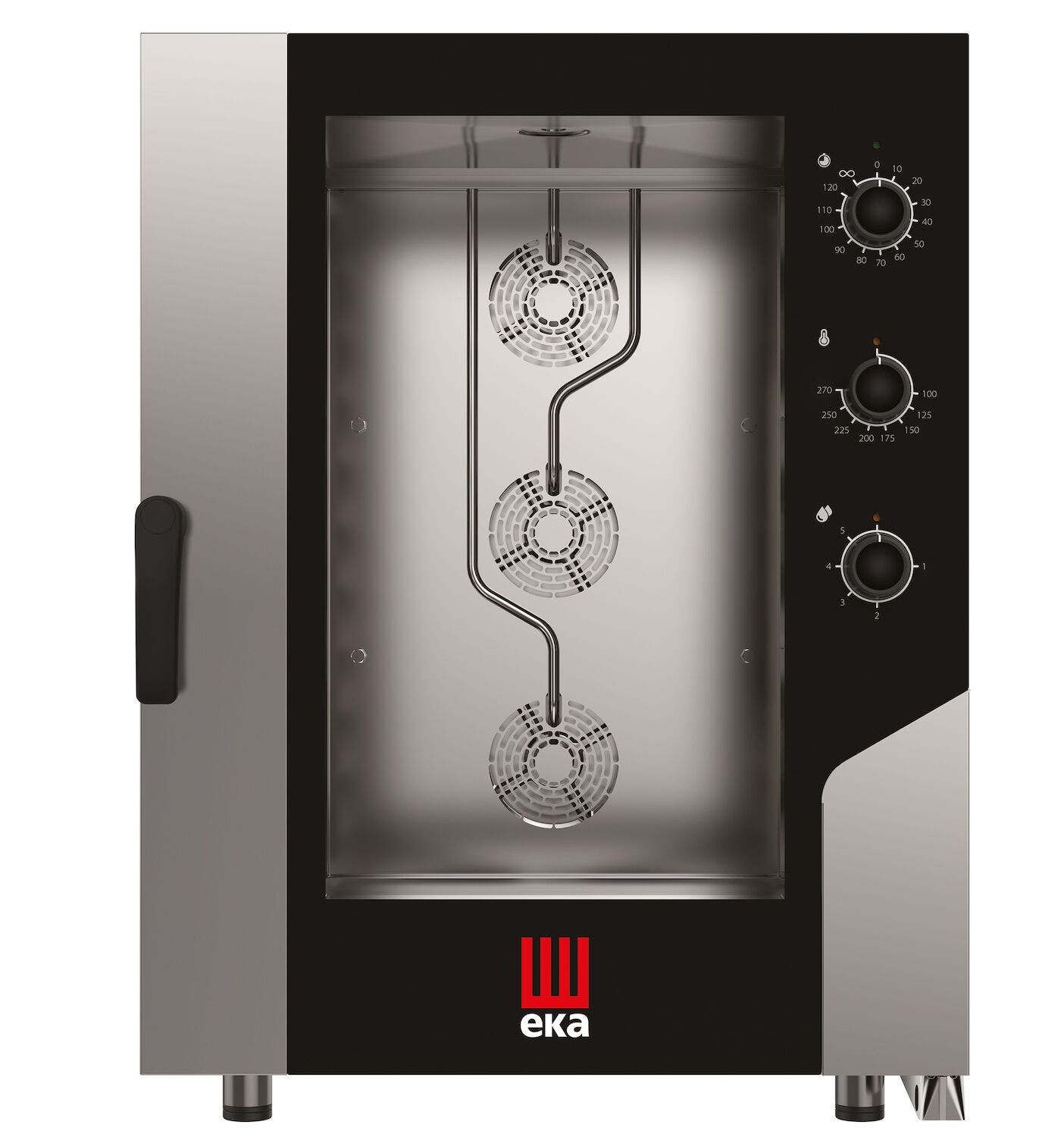 Piec konwekcyjno-parowy Millennial Smart Bakery 10× 600×400 mm - sterowany elektromechanicznie elektryczny Tecnoeka 400V/15500W 850x1041x(H)1130m