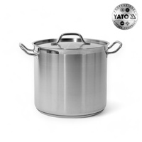 GARNEK WYSOKI Z POKRYWKĄ ZE STALI NIERDZEWNEJ 28X25CM 15,4L YATO