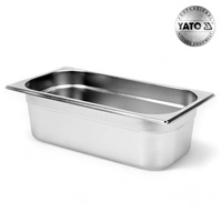 POJEMNIK GASTRONOMICZNY ZE STALI NIERDZEWNEJ GN 1/3 100MM 4L YATO
