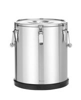 Termos ze stali nierdzewnej do transportu żywności HENDI Kitchen Line 36 l 36L srebrny ø380x(H)455mm