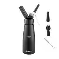 Syfon do bitej śmietany HENDI Kitchen Line 0,95L czarny 95x(H)320mm