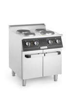 Kuchnia elektryczna gastronomiczna 4 pola okrągłe z szafką | GRAFEN | Linia PERFECTA GREC4C