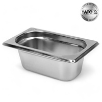 POJEMNIK GASTRONOMICZNY ZE STALI NIERDZEWNEJ GN 1/9 65MM 0,6L YATO