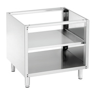 Podstawa z półką 600, szer. 800mm, StCrNi Bartscher