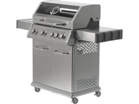 GRILL GAZOWY 4+1 STAL NIERDZEWNA 14,2KW, Z SZYBĄ YATO