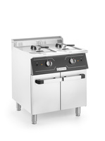 Frytownica elektryczna podwójna z szafką 2 x 24l | GRAFEN | Linia PERFECTA GREF2C