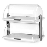 Witrynka Roll top - podwójna HENDI 380x260x(H)355mm